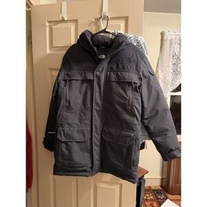 The North Face Jacket Mens Small McMurdo Goose Down DryVent Parka Dark Gray